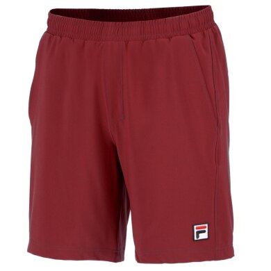 Fila Tennis Shorts Short Santana (4-Way Stretch, Breathable) Short Burgundy Red Men's