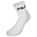 Fila Tennis Sock Quarter Short (Mixed Fabric) White - 1 Pair