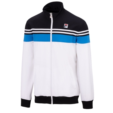 Fila Training Jacket Bruno (Full-Zip, Stand-up Collar) white/blue Men