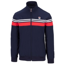 Fila Training Jacket Bruno (Full-Zip, Stand-up Collar) Navy Blue/Red Men