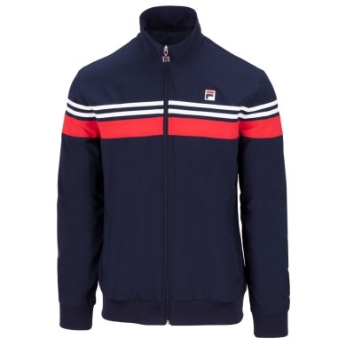 Fila Training Jacket Bruno (Full-Zip, Stand-up Collar) Navy Blue/Red Men