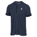 Fila Tennis T-shirt Button Stripes peacoat blue/white Men