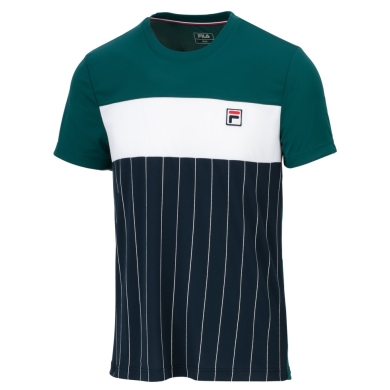 Fila Tennis T-shirt Mauri Stripes peacoat blue/teal blue Men