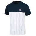 Fila Tennis T-shirt Mika Stripes (comfortable to wear) peacoat blue/white Men