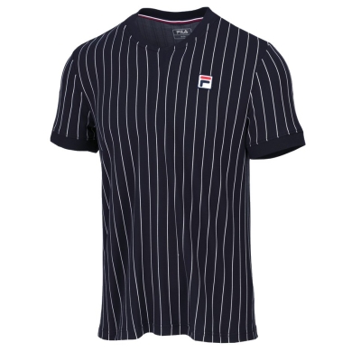 Fila Tennis T-shirt Stripes navy blue/white Men