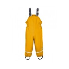 First Instinct Mud and Rain Trousers with Braces Fis 44 (PFC-free, waterproof) yellow Toddlers