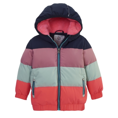 First Instinct Winter Jacket Fiow 30 Colour Block (PFC-free, waterproof and windproof) coral pink Toddlers