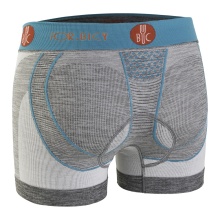 For Bicy Boxershort Urban Life light grey melange/turquoise Men