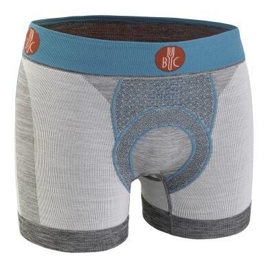 For Bicy Boxershort Urban Life light grey melange/turquoise Men