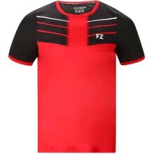 Forza Sport T-shirt Check Tee (comfortable fit) red/black Boys