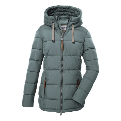 G.I.G.A. DX Winter Down Jacket GW 12 with Hood (water-repellent, windproof, breathable) blue-green Women