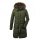 G.I.G.A. DX Winter Down Parka Casual with Hood (water-repellent, breathable, PFC-free) dark olive green Women