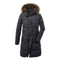 G.I.G.A. DX Winter Down Parka Casual with Hood (water-repellent, breathable, PFC-free) dark blue Women