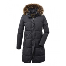 G.I.G.A. DX Winter Down Parka Casual with Hood (water-repellent, breathable, PFC-free) dark blue Women