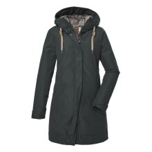 G.I.G.A. DX Winter Functional Parka GW 13 with Hood (water-repellent, windproof) blue-green Women