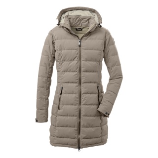 G.I.G.A. DX Winter quilted parka GW 13 with hood (water-repellent and windproof) light beige women