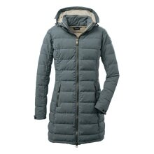 G.I.G.A. DX Winter quilted parka GW 13 with hood (water-repellent and windproof) blue-green Women