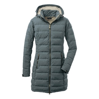 G.I.G.A. DX Winter quilted parka GW 13 with hood (water-repellent and windproof) blue-green Women