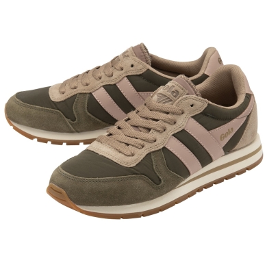 Gola Sneaker Daytona Chute 2024 khaki green/cappuccino brown/coral pink ladies