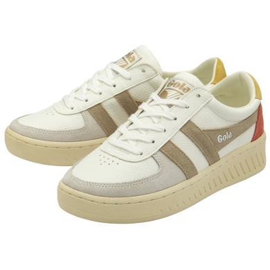 Gola Sneaker Grandslam Trident 2024 white/light brown/beige Women