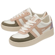 Gola Sneaker Grandslam Quadrant 2024 white/khaki green/rose gold ladies