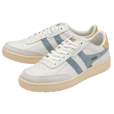 Gola Sneaker Falcon Leather 2024 white/ice blue/yellow ladies