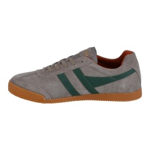 Gola Sneaker Harrier Suede Leather 2024 light grey/dark green/orange Men