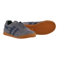 Gola Harrier Suede Leather Sneakers 2024 ash grey/navy blue/evergreen men's