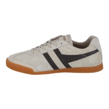 Gola Harrier Suede Leather Sneakers 2024 light grey/dark brown/light grey men's