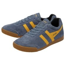 Gola Sneaker Harrier Suede-Leather 2024 moonlight blue/sun yellow/black Men's