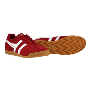 Gola Sneaker Harrier Suede-Leather red/white Men