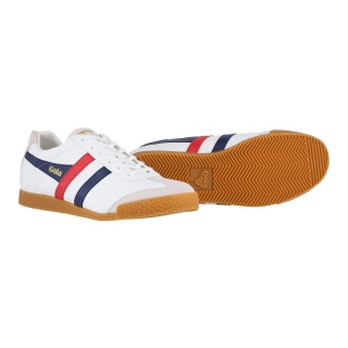 Gola Sneaker Harrier Leather White/Navy/Red Men's