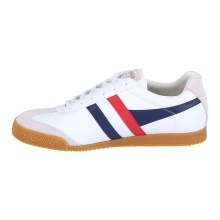 Gola Sneaker Harrier Leather White/Navy/Red Men's