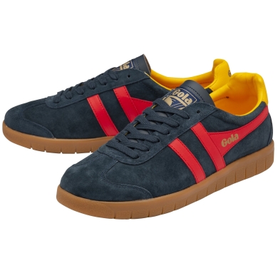 Gola Sneaker Hurricane Suede 2024 navy blue/red/sun yellow men's