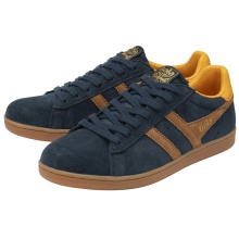 Gola Sneaker Equipe II Suede-Leather 2024 navy blue/brown/yellow men's