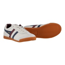 Gola Sneaker Harrier Leather Off White/Navy/Burgundy Men's