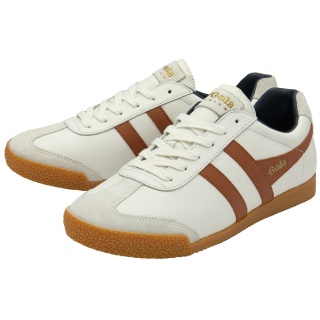 Gola Sneaker Harrier Leather 2024 white/orange/navy Men's