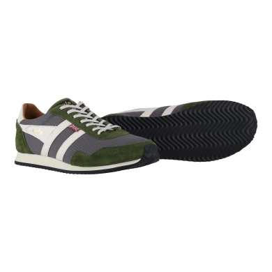 Gola Sneaker Track Mesh 2 317 - Made in England - dark grey/green/off white men's