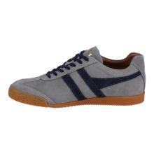 Gola Sneaker Harrier Suede-Leather Knightsbridge - Made in England - light grey/navy blue Men