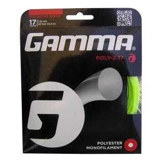 Gamma Poly-Z neon yellow tennis string