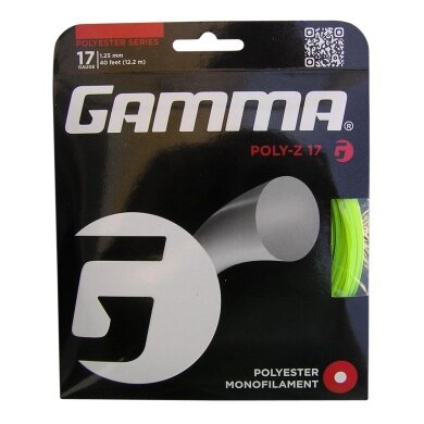 Gamma Poly-Z neon yellow tennis string