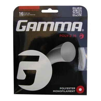 Gamma Poly-Z 1.30 white Tennis String