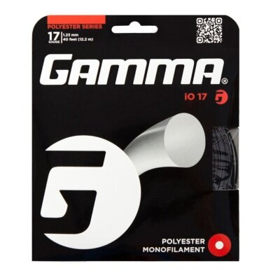 Gamma Tennis String iO (Durability+Power) black 12m Set