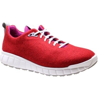 Ganter Sneaker Evo Merino Wool (Merino Walk Felt for Good Climate Comfort) Red/Pink Women