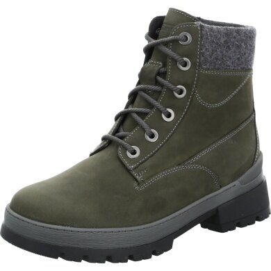 Ganter Winter Boots Gela Leather/Merino Wool Olive Green Women