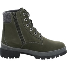 Ganter Winter Boots Gela Leather/Merino Wool Olive Green Women