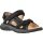 Ganter Leather Sandal Giovanni (rustic, coarse-grained leather, removable footbed) black Men