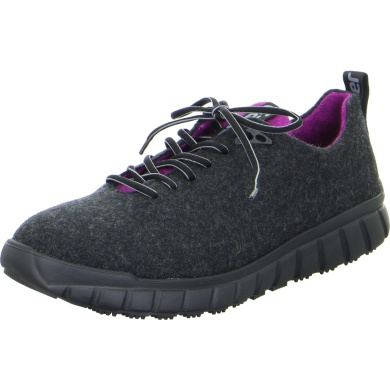 Ganter Sneaker Evo Merino Wool (Merino Walk Felt for good climate comfort) black/black/pink Women