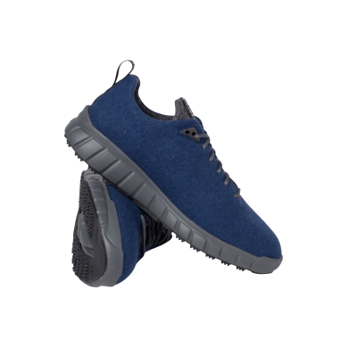 Ganter Sneaker Evo Merino Wool (Merino Walk Felt for Good Climate Comfort) Navy Blue/Anthracite Grey Women