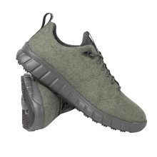 Ganter Sneaker Evo Merino Wool (Merino Walk Felt for Good Climate Comfort) Green/Anthracite Grey Women